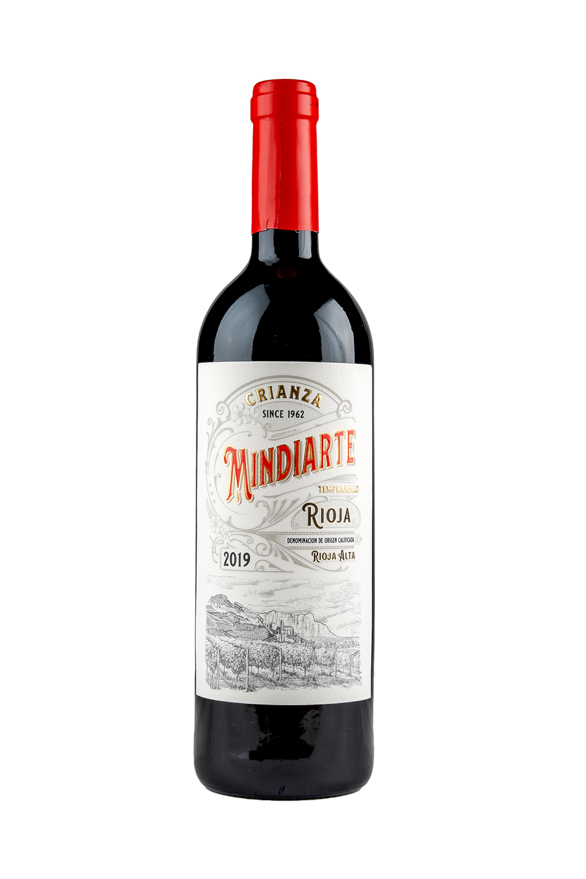 Tempranillo Mindiarte Crianza DOC,  Rioja