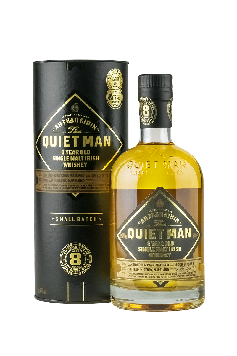 The Quiet Man 8YO Irish Blended Whiskey, 40% Vol., Irland