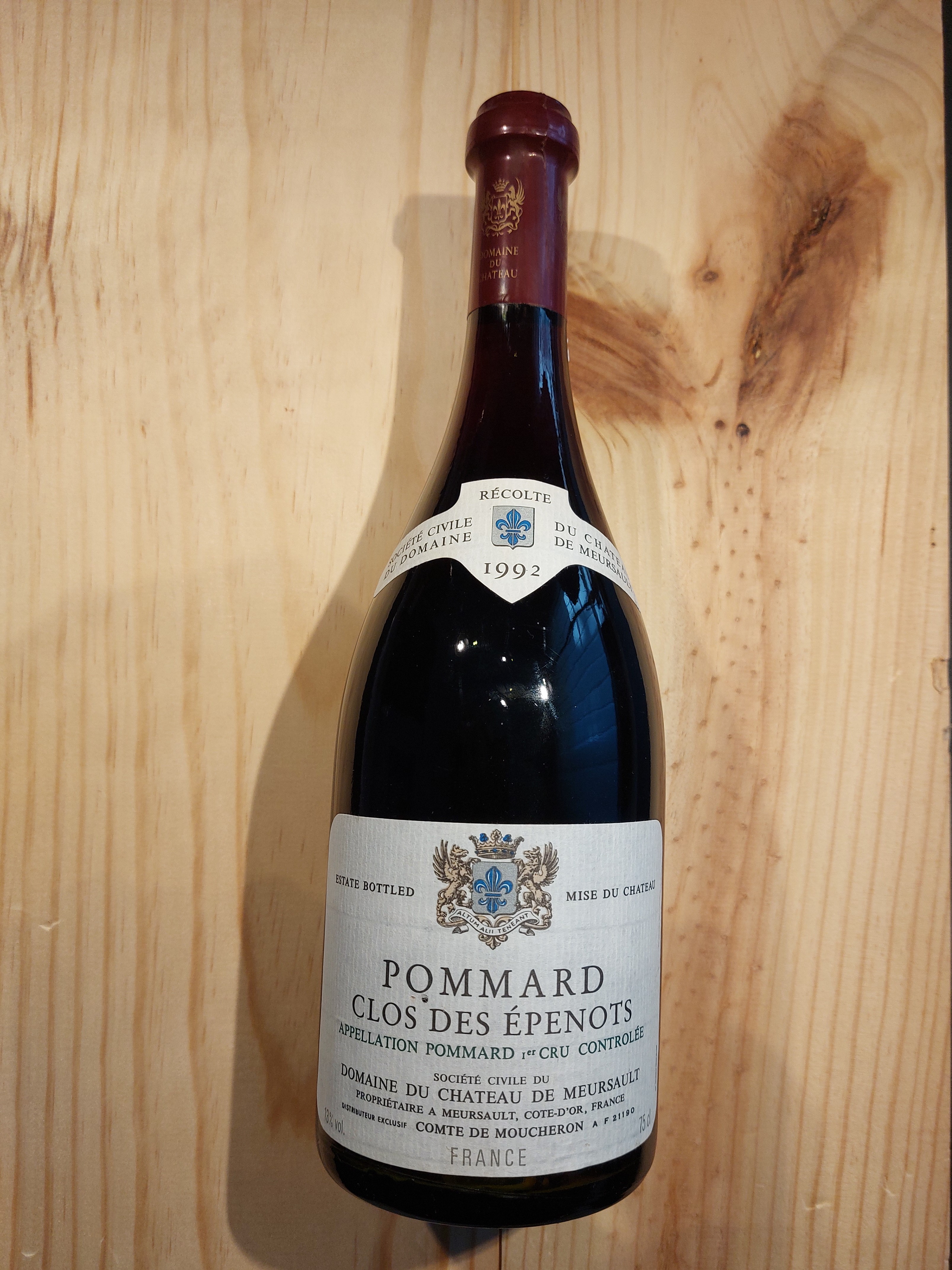 Pommard Clos des Epenots 1992 AC, Chateau de Meursault, Frankreich
