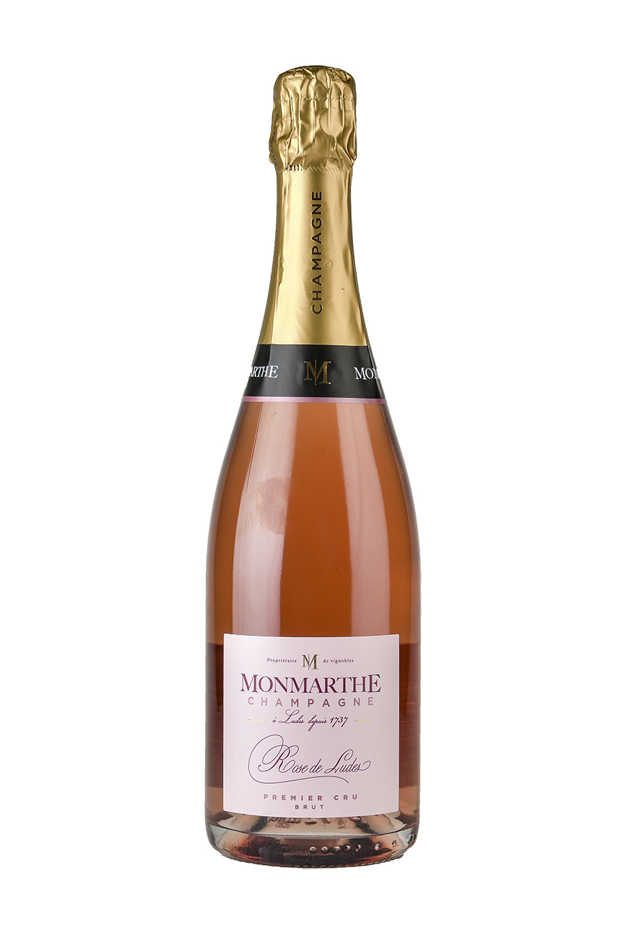 Champagner Rose de Ludes - Premier Cru bru Monmarthe - Champagne