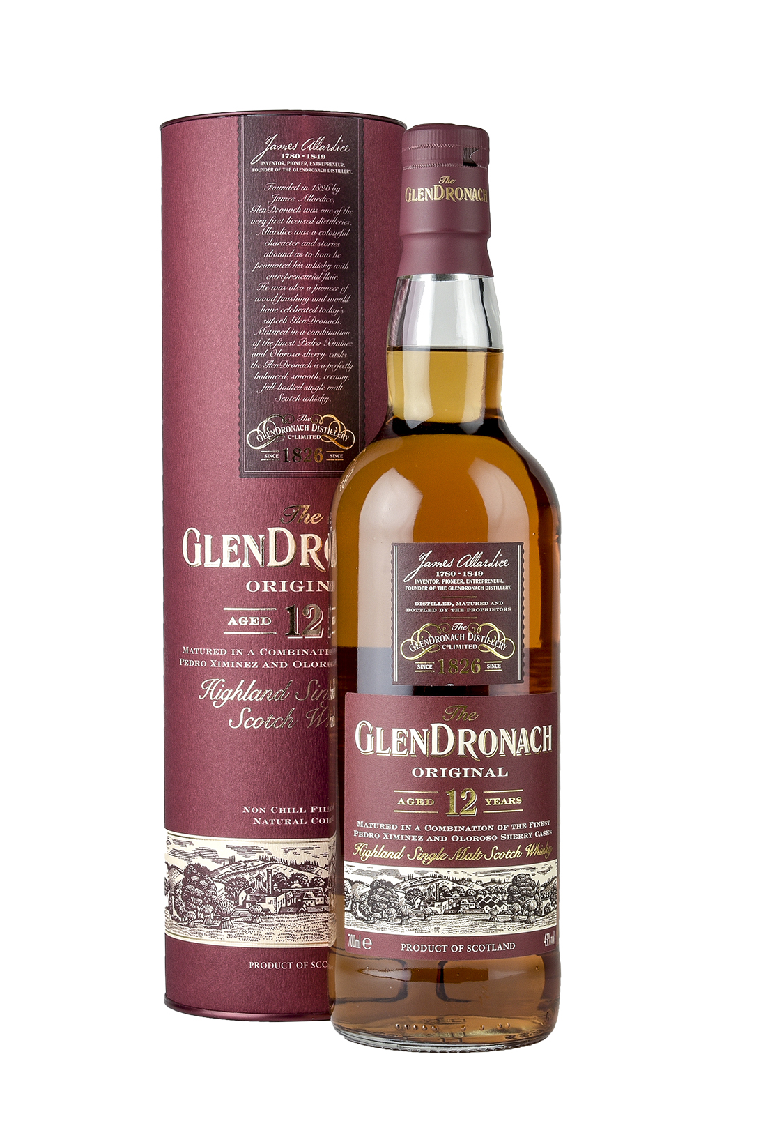 GlenDronach 12YO Single Malt Whisky 40% Vol.