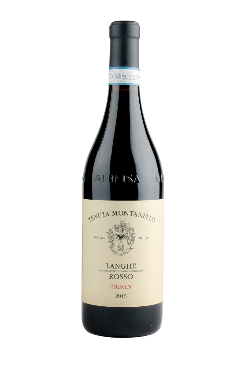 2015 Trisan Rosso Langhe DOC 14,5% Vol. Tenuta Montanello, Italien