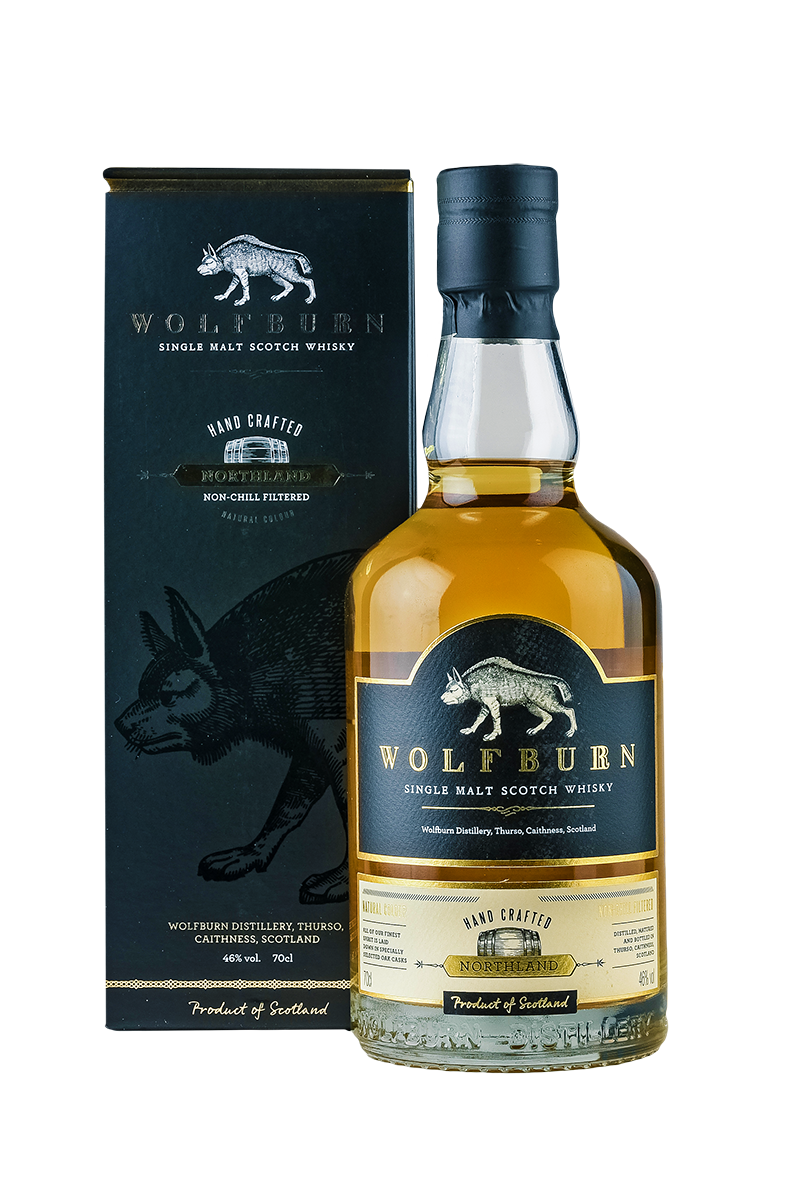 Wolfburn Northland 46% Vol. Single Malt Scotch Whisky, in Geschenkverpackung