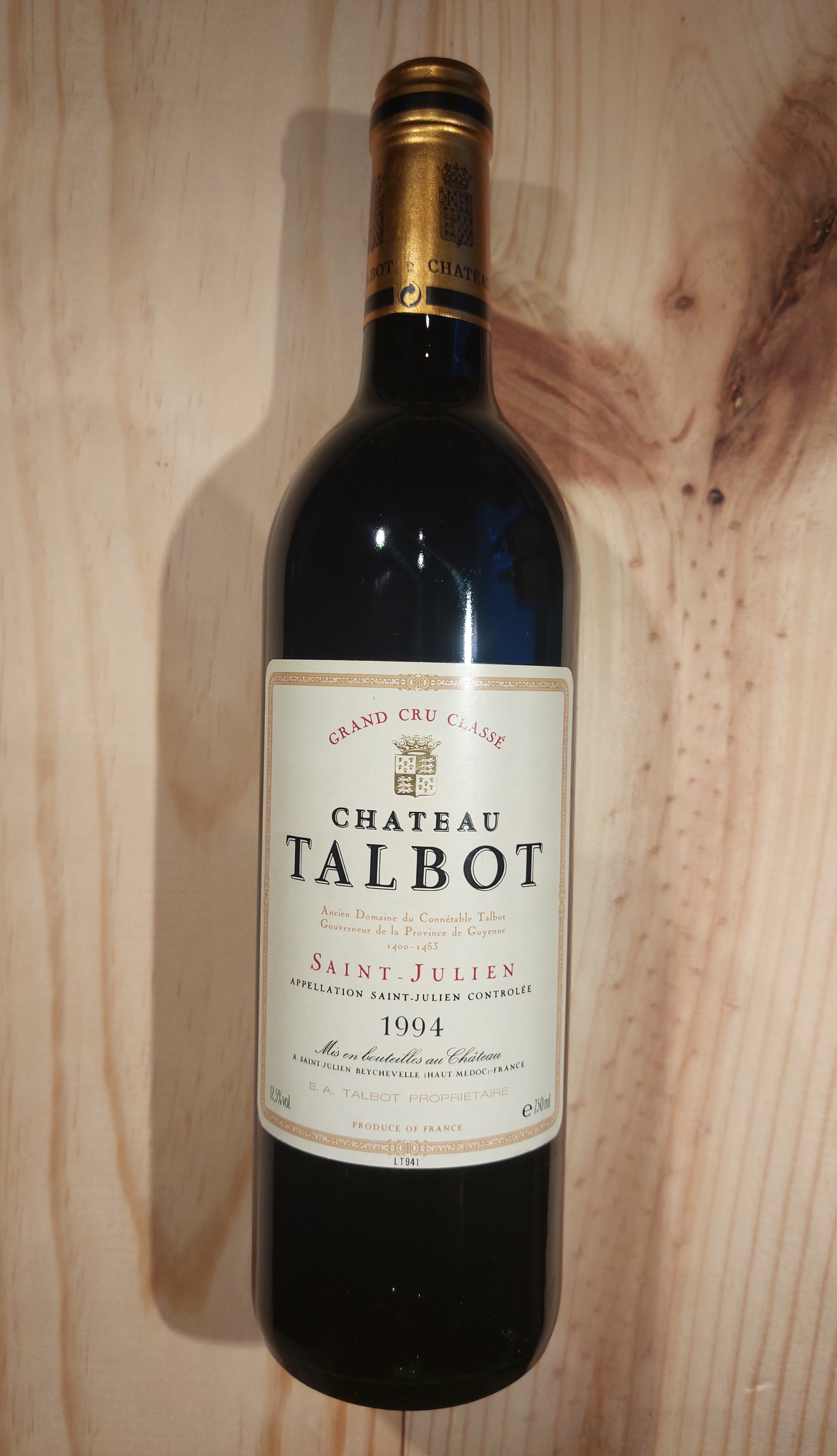 Chateau Talbot 1994 St. Julien AC, Grand Cru Class, Frankreich