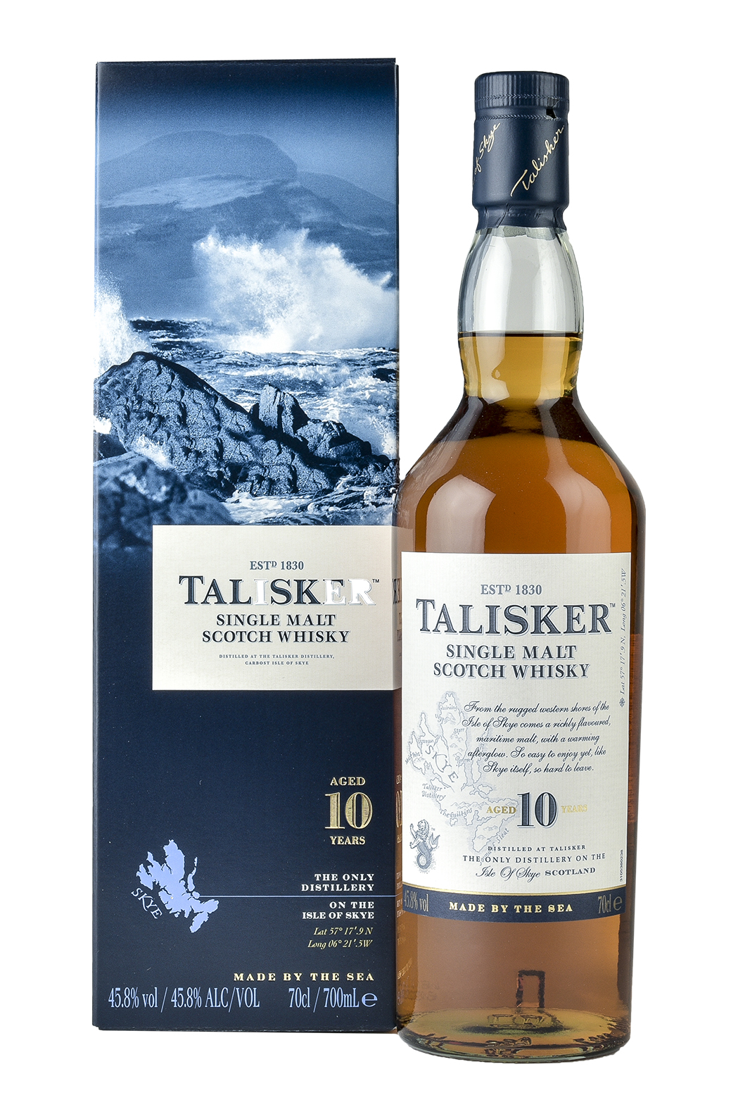 The Talisker 10YO Single Malt Whisky 45,8% Vol.